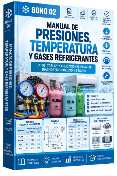 Bono 02 - Manual de Presiones, Temperatura y Gases Refrigerantes