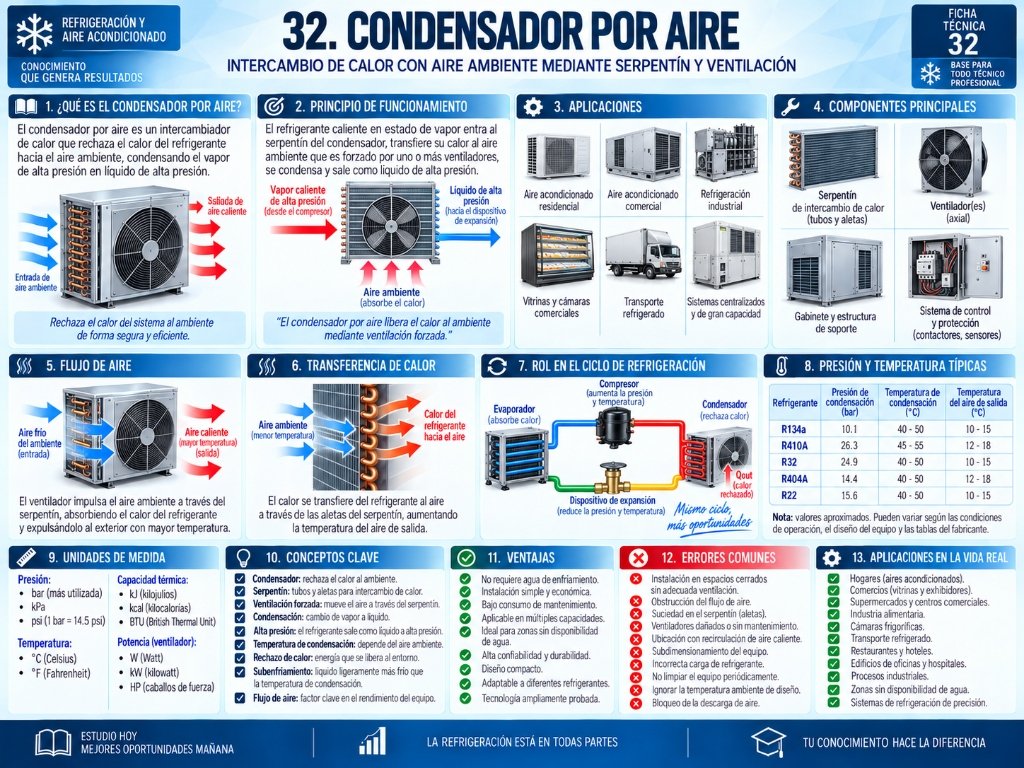 32. Condensador por Aire — Ficha Técnica 32