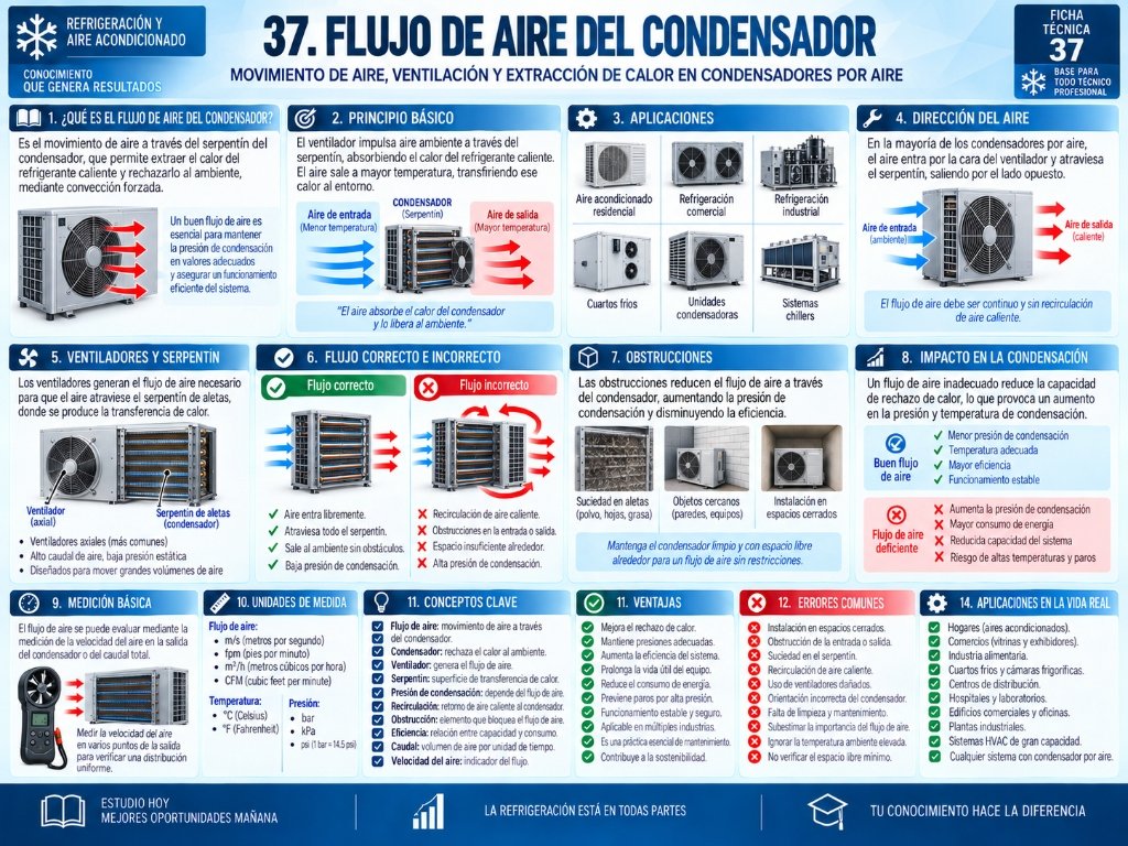 37. Flujo de Aire del Condensador — Ficha Técnica 37