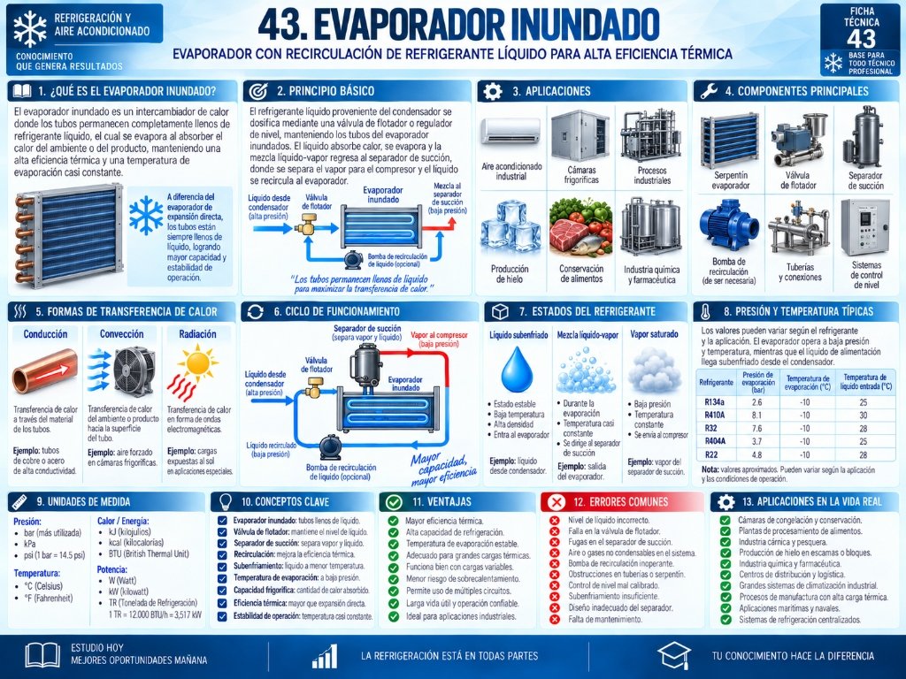 43. Evaporador Inundado — Ficha Técnica 43
