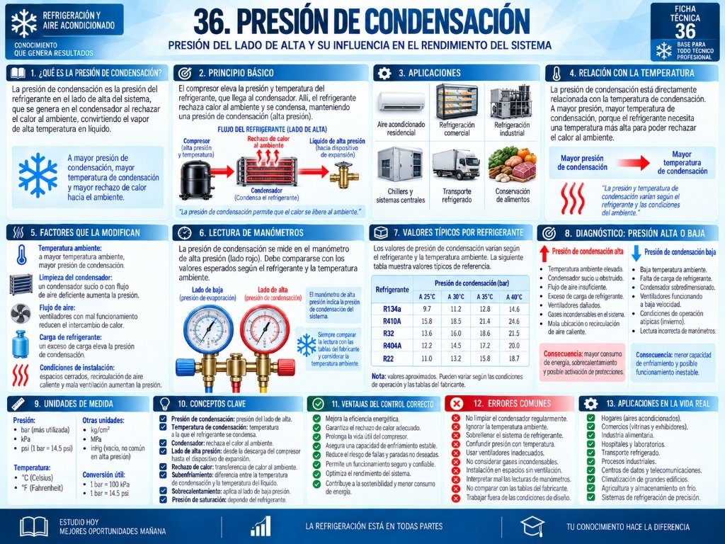 36. Presión de Condensación — Ficha Técnica 36