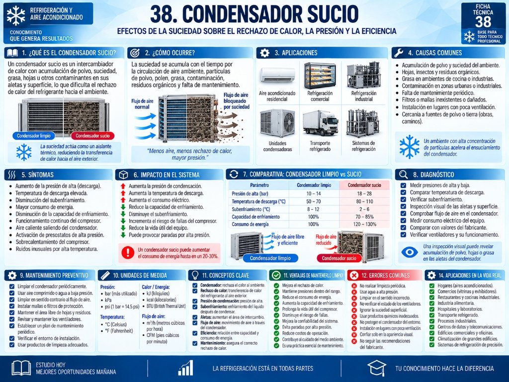 38. Condensador Sucio — Ficha Técnica 38